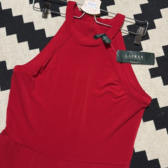 Ralph Lauren Red Wide Leg Jumpsuit - Picture 4 of 7